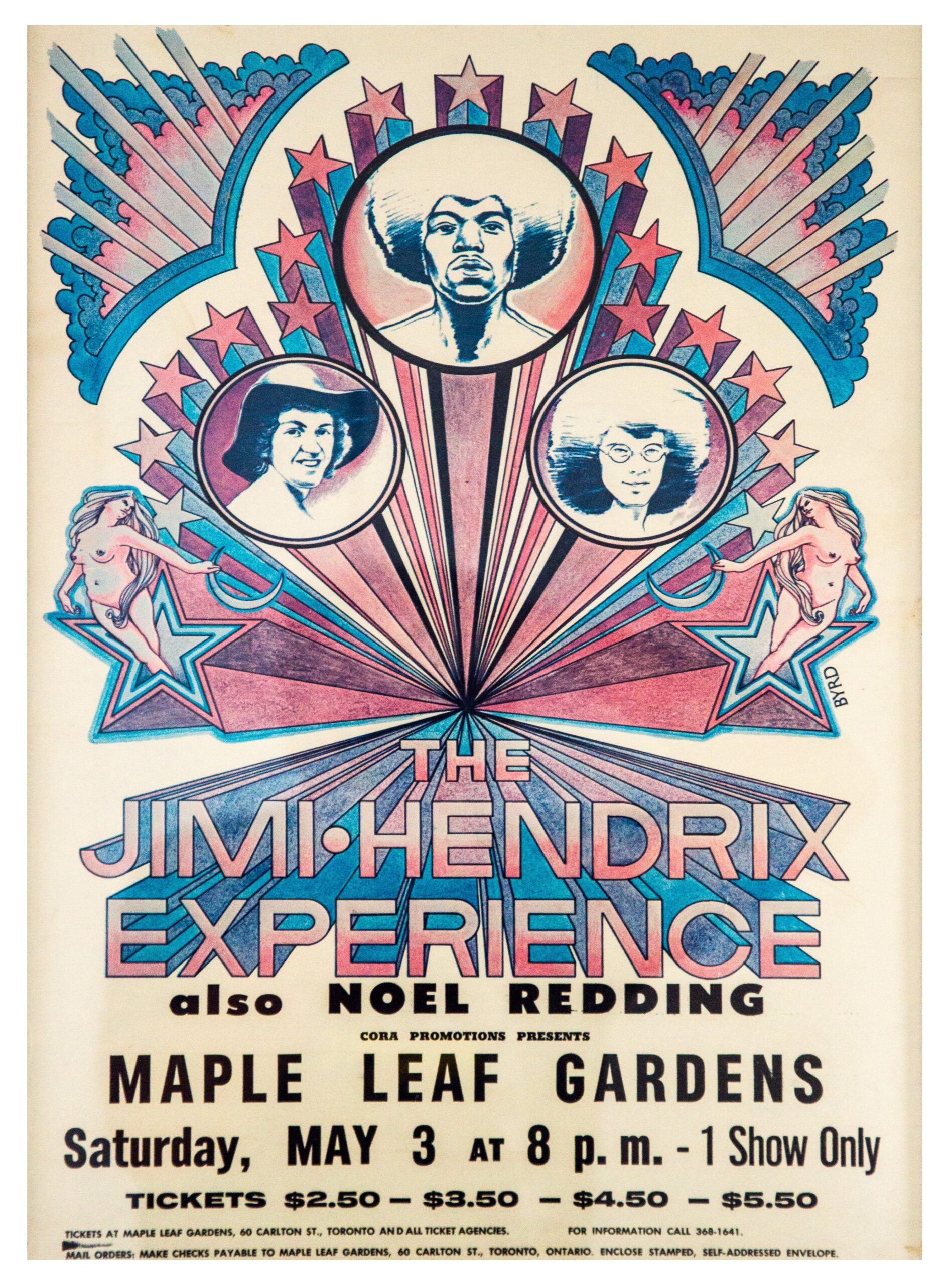 The Jimi Hendrix Experience, Maple Leaf Gardens, 1969 | The Flyer Vault